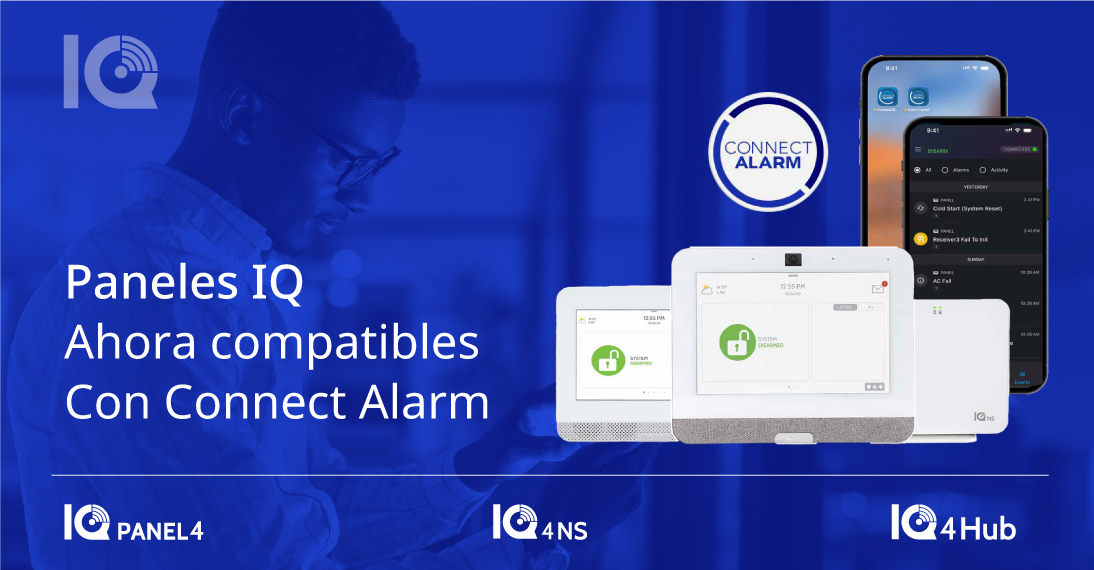 Paneles IQ Ahora compatibles Con Connect Alarm
