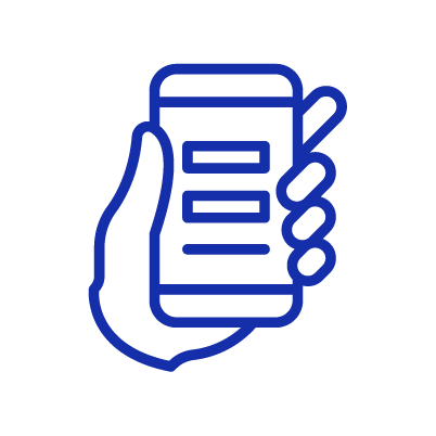 phone in hand icon