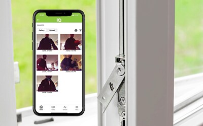 Phone in window sill