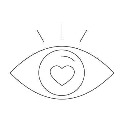 eye with heart icon